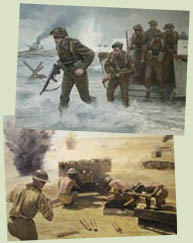 Second World War Military Art by Graham Turner - WW2 Paintings from Osprey Montgomery Book