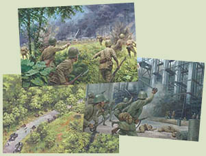 Paintings by Graham Turner from Osprey book The Netherlands East Indies Campaign 1941-42