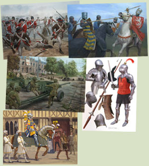 Medieval, Historical and Military Paintings from Osprey books by Graham Turner