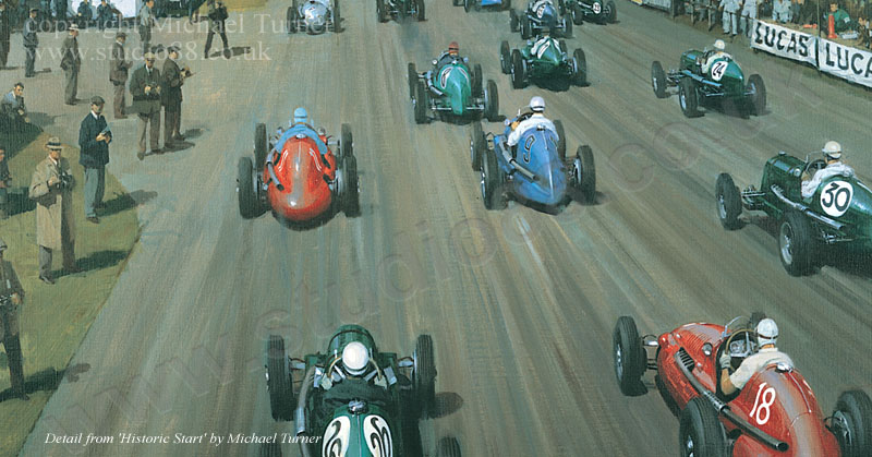 detail from 'Historic Start', Limited Edition Print by Michael Turner