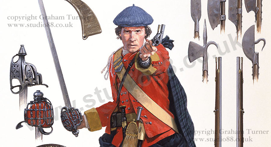 Detail from Highlander - original painting by Graham Turner