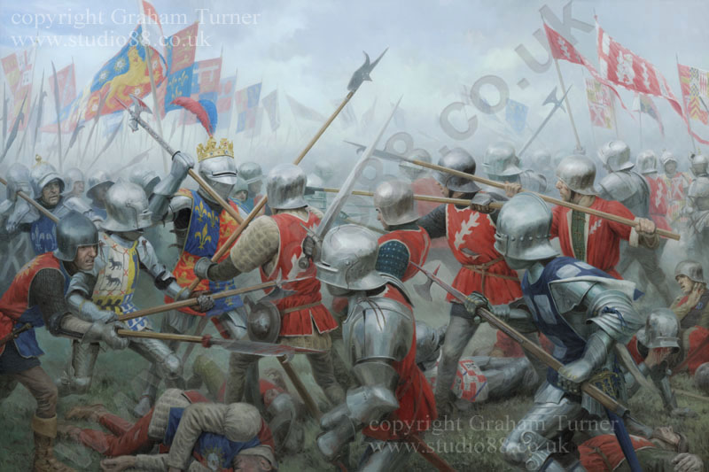 The Battle of Barnet canvas print