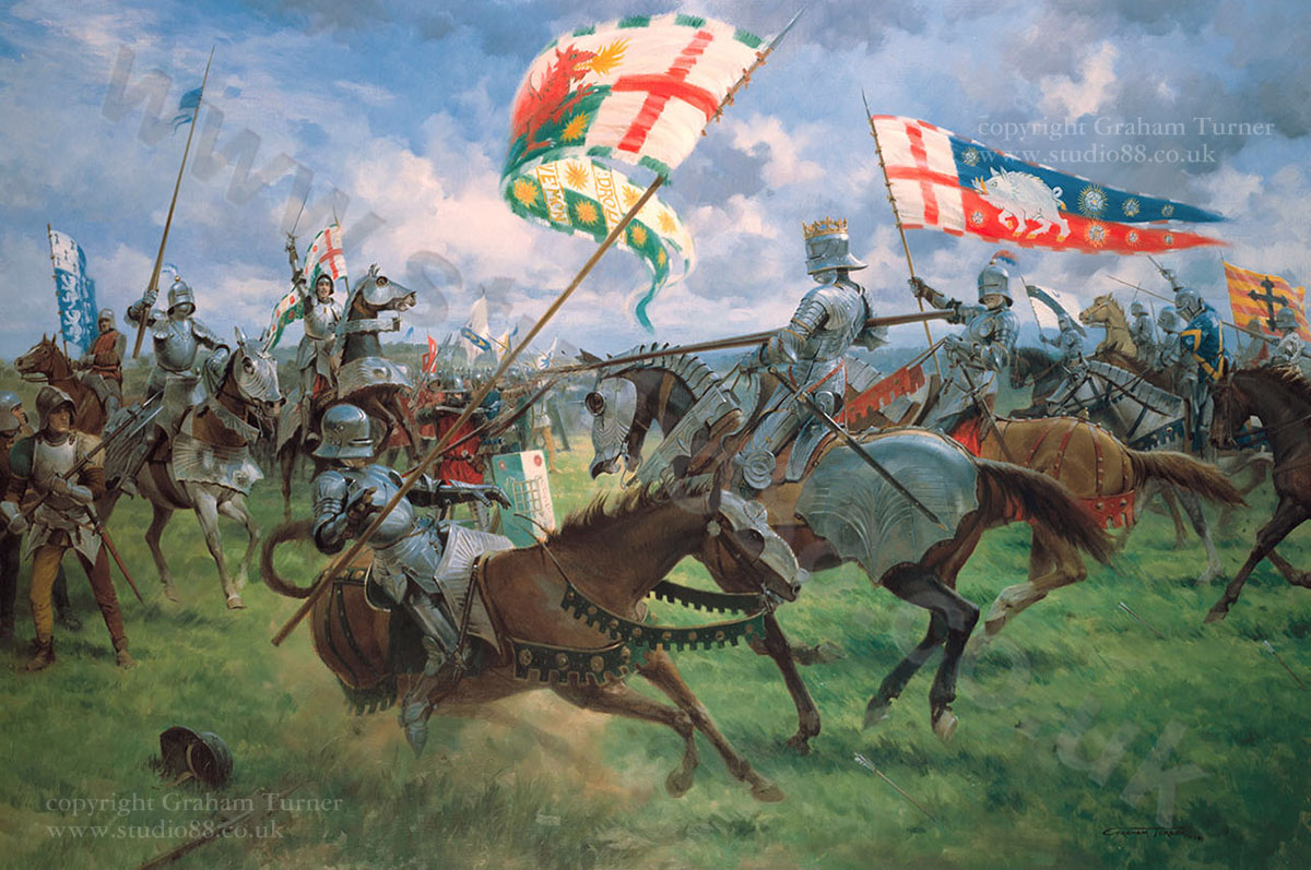 The Battle of Bosworth - Canvas Print