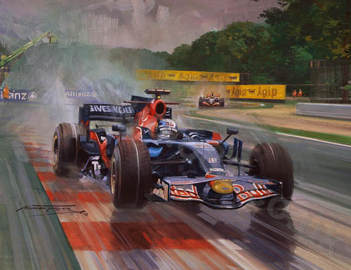 2008 Italian Grand Prix - Gicle Print by Michael Turner