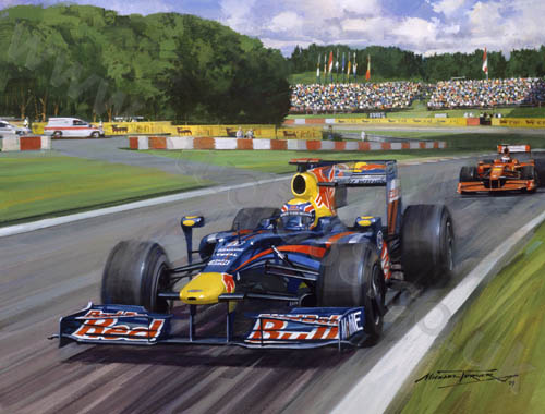 2009 German Grand Prix - Gicle Print by Michael Turner