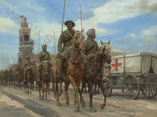 Indian Cavalry painting