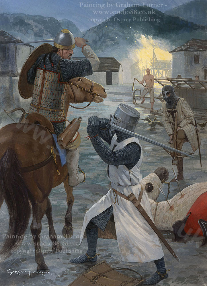 Teutonic Knights defend settlers in Cumania, early 13th Century