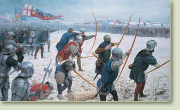 Battle of Towton, Wars of the Roses - canvas print by Graham Turner