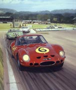 Ferrari GTO, 1962 Goodwood Tourist Trophy - Classic sports racing car art print by Graham Turner