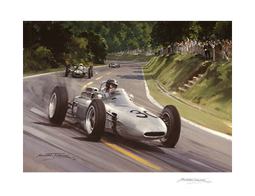 1962 French Grand Prix - 21"x 17" Giclée Print