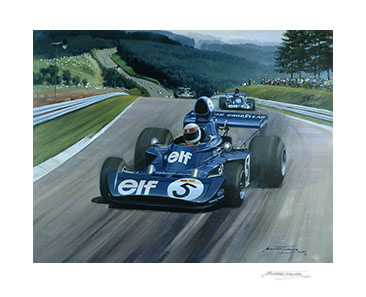 High Flyers - 1973 German Grand Prix - 20"x 17" Giclée Print
