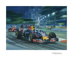 2015 Singapore Grand Prix, Daniel Ricciardo - Formula 1 Art Print