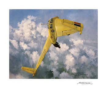 Eric 'Winkle' Brown, GAL/56 Glider - Aviation print by Michael Turner