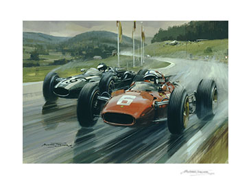 1966 Belgian Grand Prix - 22"x 17" Giclée Print