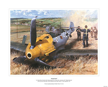 'Hande Hoch' - Battle of Britain print from painting by Michael Turner