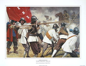 The Battle of Marston Moor, English Civil War - Military Art print by Graham Turner