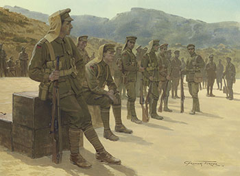First World War Military Art by Graham Turner - Original paintings from the Osprey book Anzac Infantryman at Gallipoli