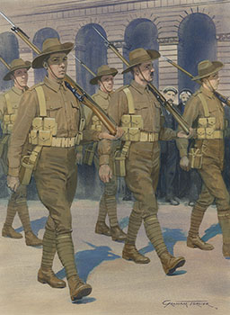 First World War Military Art by Graham Turner - Original paintings from the Osprey book Anzac Infantryman at Gallipoli