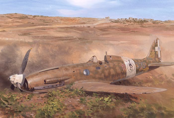 Macchi C.202 - Painting by Graham Turner from Osprey book Battle of Malta 1940-42