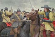The Battle of Dunbar, 1650 - Original Painting by Graham Turner 