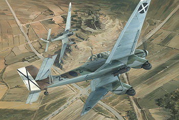 Stuka Attack by Graham Turner, from the Osprey book Legion Condor 1936-39