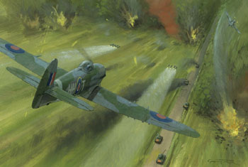 Operation Market Garden, Typhoon Rocket Attack, by Graham Turner