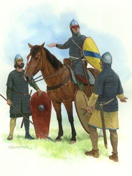 Plate B - Medieval German Armies - Original painting