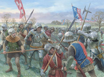The Battle of Mortimer's Cross - Painting by Graham Turner