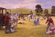 The Royalist withdrawal at the Battle of Naseby - Painting by Graham Turner