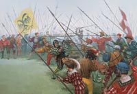 The Battle of Pavia - Pike fight - Original painting