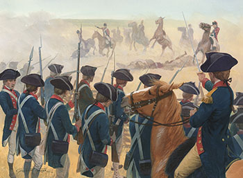 The Battle of Monmouth - Original Art by Graham Turner from Osprey book 'George Washington'