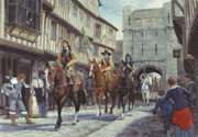 The Relief of York during the English Civil War - Military Art print by Graham Turner