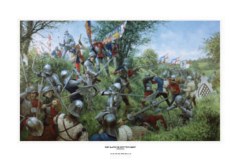 The Battle of Tewkesbury, Wars of the Roses - Medieval Greeting or Birthday Card