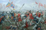 The Battle of Barnet - print from an original oil painting by Graham Turner