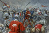 Battle of Towton, Wars of the Roses - Medieval Art print by Graham Turner