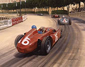 1955 Monaco Grand Prix, Alberto Ascari, Lancia D50 - Motorsport Art Print by Graham Turner