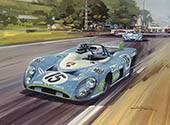 1972 Le Mans, Graham Hill, Matra - Motorsport Art Print by Michael Turner