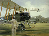 Royal Flying Corp Pilot Training, Avro 504K - Aviation Art Print by Michael Turner
