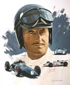 Graham Hill - Motorsport art print by Graham Turner