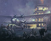 Night Mail to Paris - Aviation Limited Edition print from painting by Michael Turner