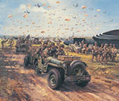 Operation Market Garden, Arnhem - Second World War Art print from painting by Michael Turner