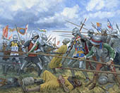 The Battle of Stoke - print from a painting by Graham Turner