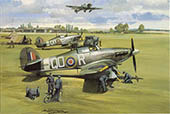 Aviation Art by Michael Turner - Battle of Britain Spitfire and Hurricane greeting and birthday cards