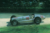 1938 German Grand Prix, Dick Seaman, Mercedes - Classic racing car art print by Graham Turner