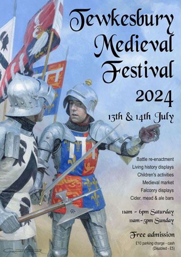Exhibition of Medieval paintings and prints by Graham Turner at Tewkesbury