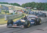 Damon Hill, Williams, 1995 Hungarian Grand Prix - Motorsport F1 art print by Michael Turner