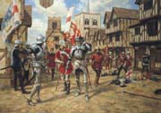 The Battle of St. Albans, Wars of the Roses - Medieval Art Greeting or Birthday Card