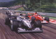 F1 Grand Prix cards from motorsport paintings by Michael Turner