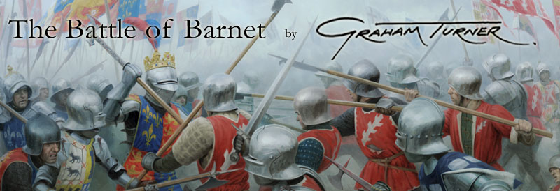 Detail from the Battle of Barnet, an oil painting by Graham Turner