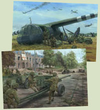 Paintings British Airborne soldiers at Arnhem by Graham Turner
